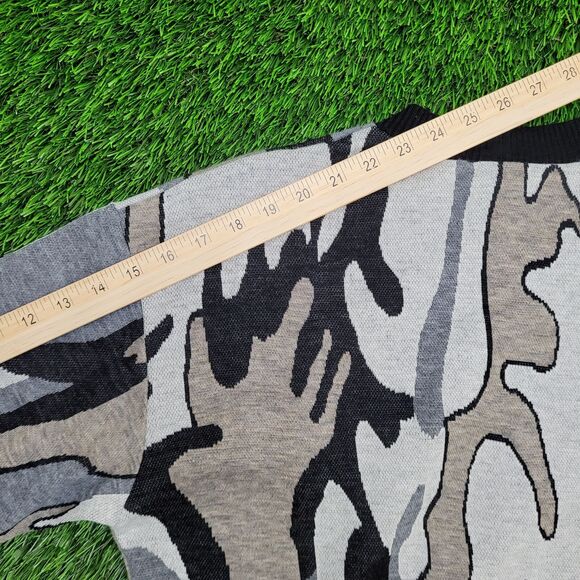 Vintage 70s Camo Sweater Womens Small 21x21 USA - Picture 3 of 11